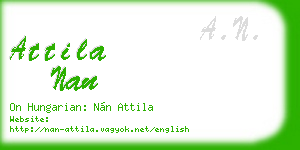 attila nan business card