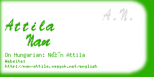 attila nan business card